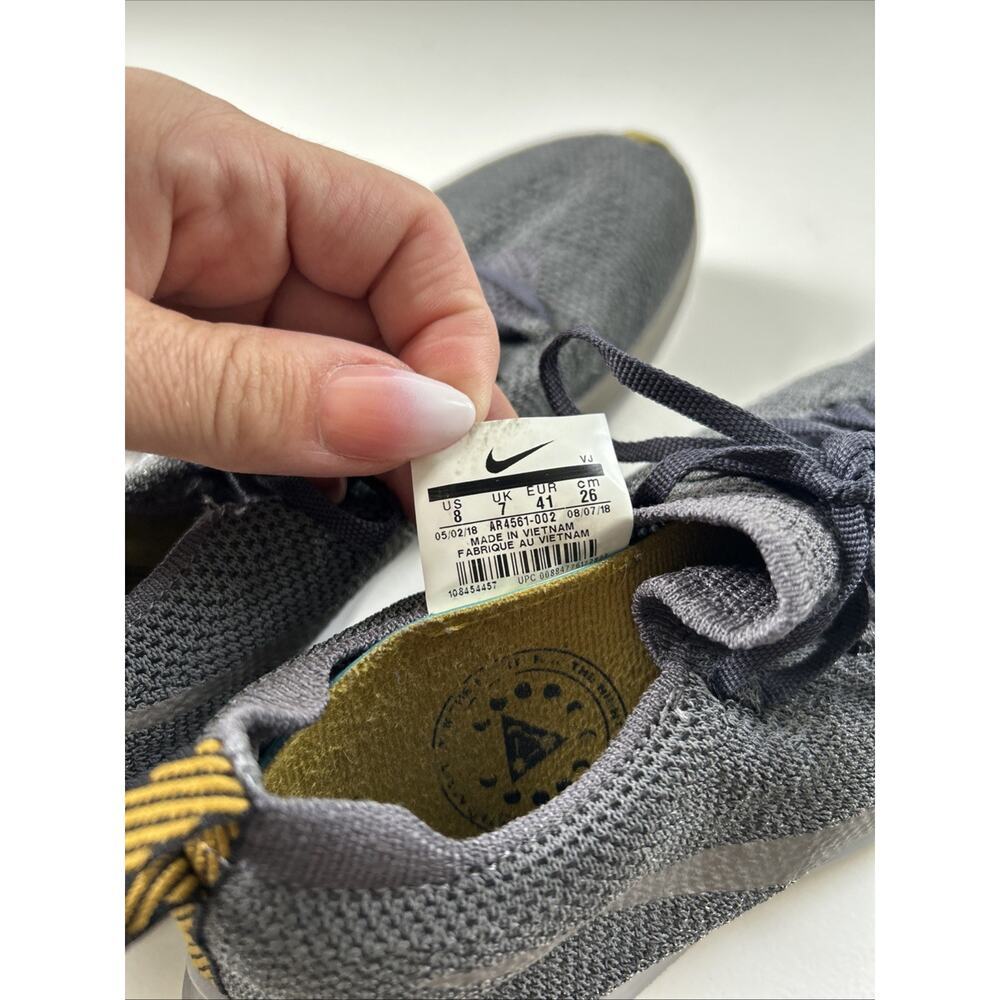 Men’s Nike Zoom Fly Flyknit Dark Gray Size 8 Running Shoes Sneakers 2018 EUC! - Picture 5 of 9